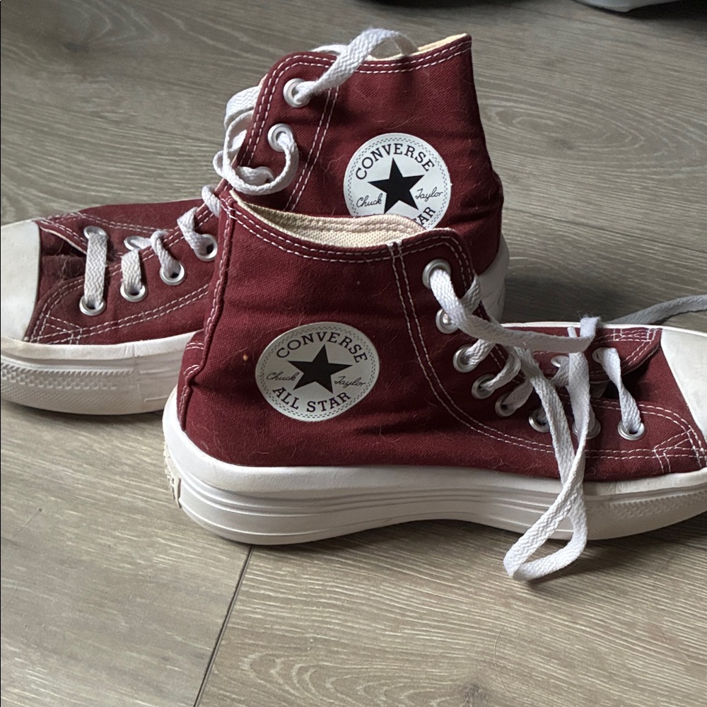 Converse High-Top Sneakers - Burgundy
